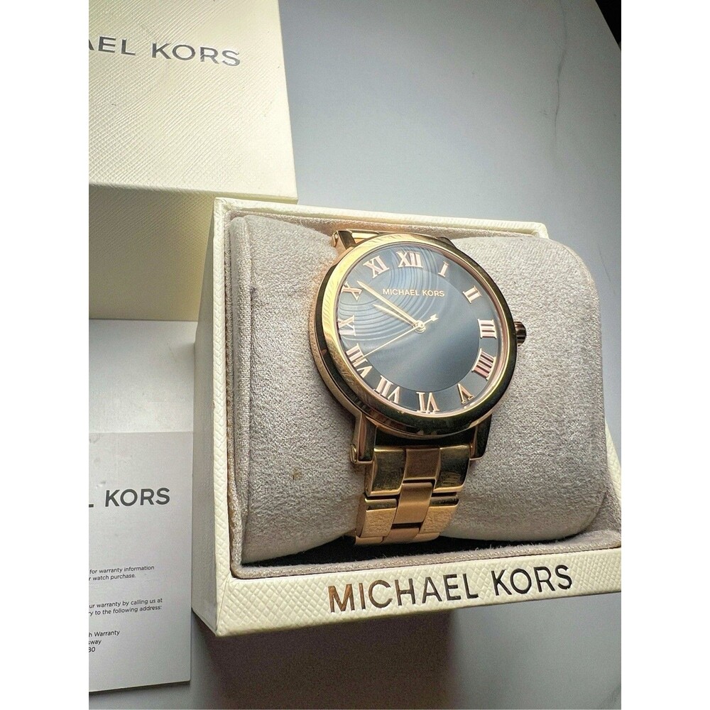 Michael Kors Watch Modern Women's Norie Rose Old Money Dark Academia Watch - Picture 2 of 4